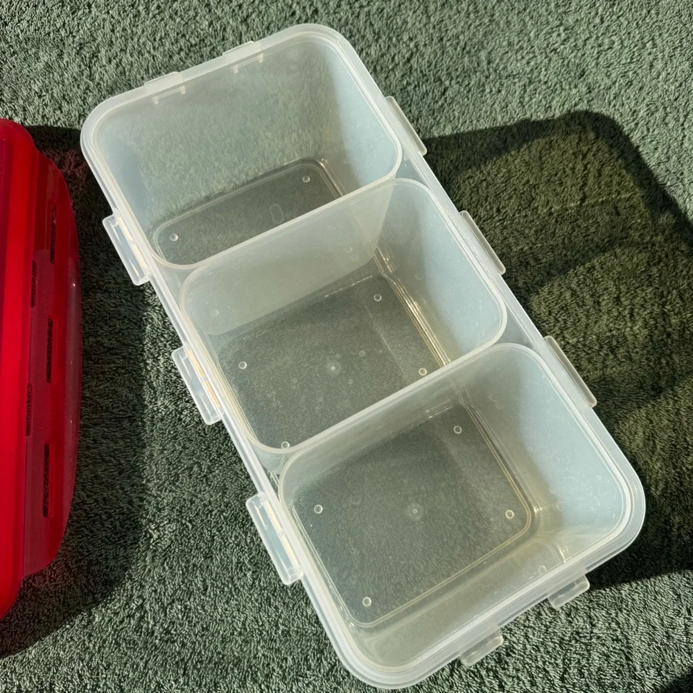 Lock & Lock Red Trio Storage Container - Picture 3 of 7